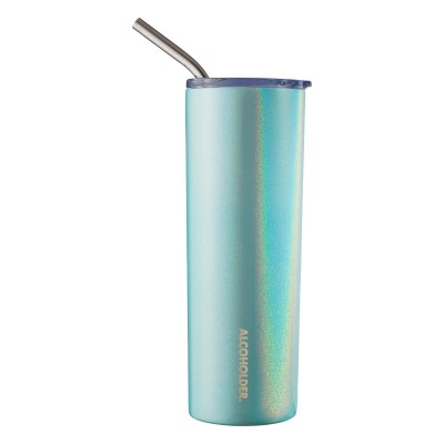 SKNY Slim Insulated Tumbler  Aqua Mist (Glitter)