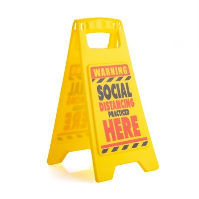 Desk Warning Sign-Social Distancing 