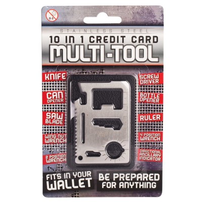 10-in-1 Credit Card Multi-Tool Bottle Opener