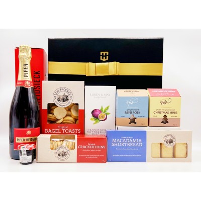 New Christmas Gourmet Gift Hamper with Piper Heidsieck Brut NV Champagne