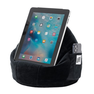 iCrib Tablet Bean Bag Cushion - Black Velvet
