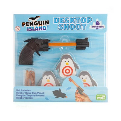 Desktop Stationery Set Game Penguin Shooting