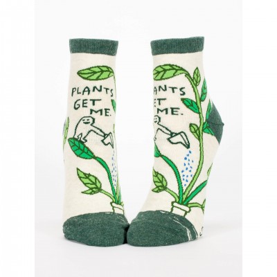 Plants Get Me Womens Crew Socks