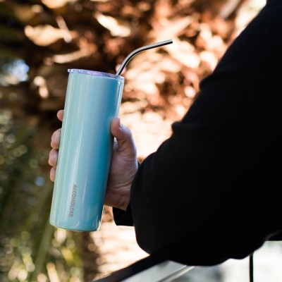 SKNY Slim Vacuum Insulated Skinny Tumbler - Aqua Mist