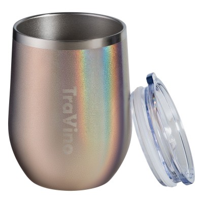 Alcoholder TraVino Stemless Glitter Holographic Vacuum Insulated Wine Tumbler