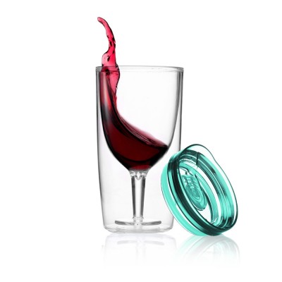 TraVino Spillproof Wine Sippy Cup Seafoam Green – porta tumber vino