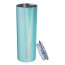 SKNY Slim Insulated Tumbler  Aqua Mist (Glitter)