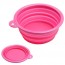 Silicone Collapsible Dog Bowl - Pink