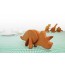 3D Dinosaur Cookie Cutters Triceratops