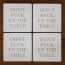 DON’T F**K UP THE TABLE Plywood Beer Coasters