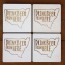 Drink Beer from Here Plywood Beer Coasters