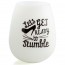 Silicone Wine Stemless Tumbler Glow In The Dark - Ready To Stumble 