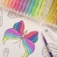 Colouring Book Gel Pens (12 Pastel + 12 Glitter)