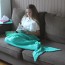 Mermaid Tail Blanket - Kids - Seafoam Green