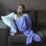 Mermaid Tail Blanket - Kids - Lavender Purple