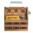Wooden Beer Bottle Caddy with Opener