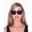 Royal Aquamarine The Hearst Midnight Black Sunglasses