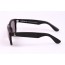 Royal Aquamarine Rockefeller Leather Wrap Midnight Black Sunglasses
