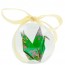 Hope in a Box - Origami Crane Glass Ornament