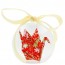 Hope in a Box - Origami Crane Glass Ornament