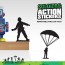 Soldiers Action Wall Stickers