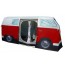 VW Kombi Tent Red - Camper Van