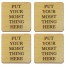 Put Your Moist Thing Here Plywood Beer Coasters